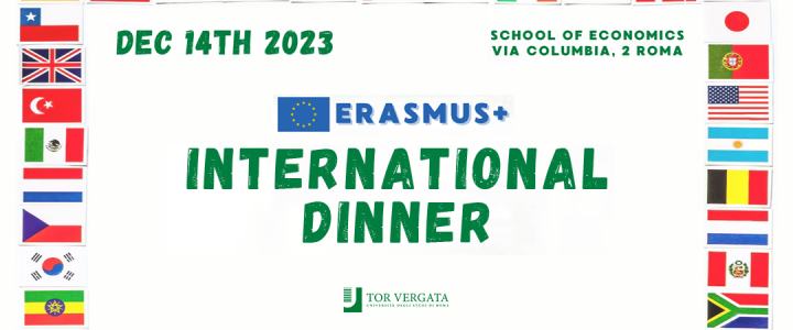 ERASMUS International Dinner 14 December 2023 h: 19:00