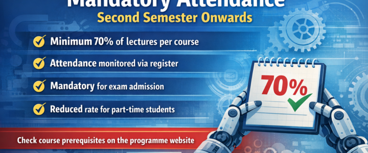 Mandatory Attendance – Second Semester Onwards